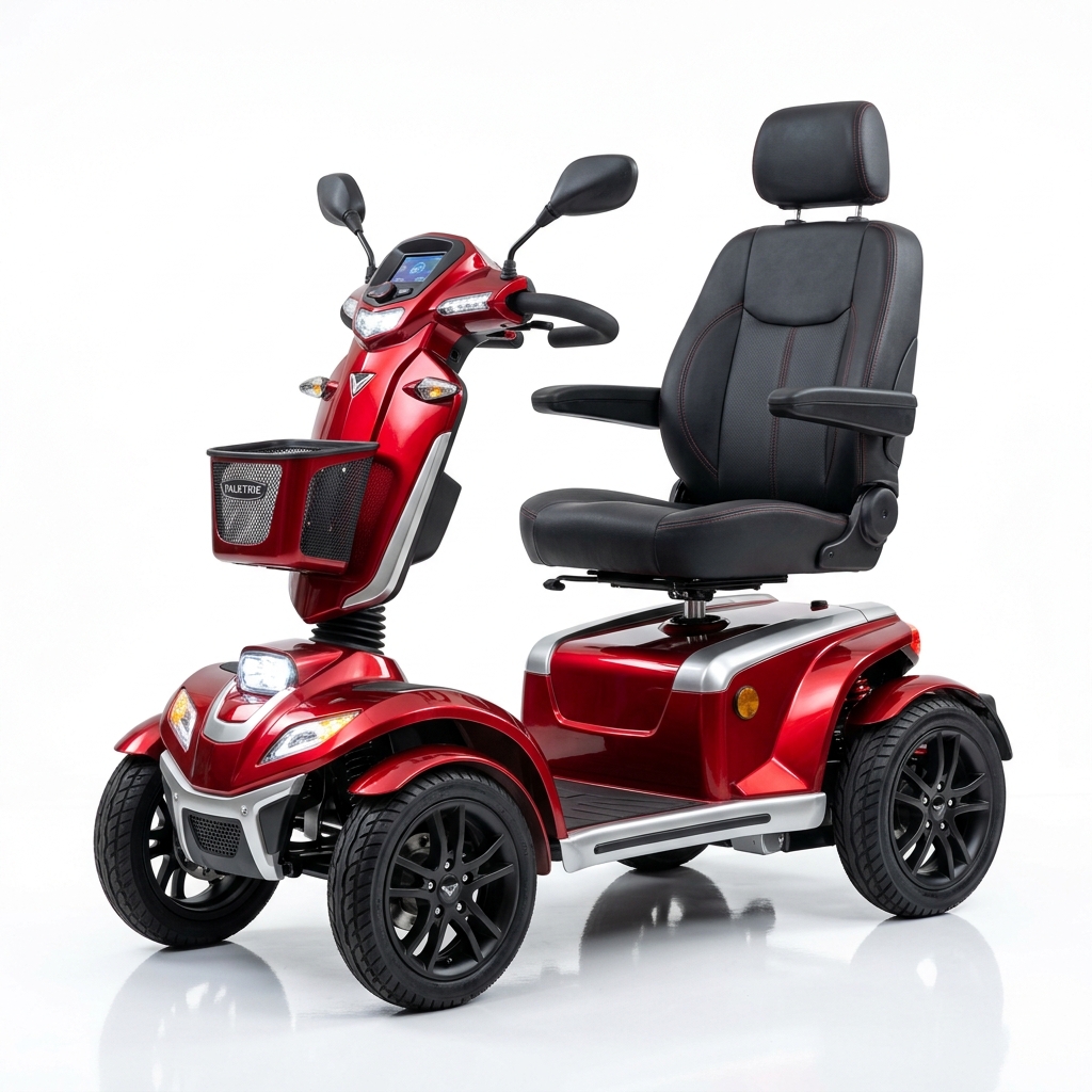 Metallic Red Mobility Scooter